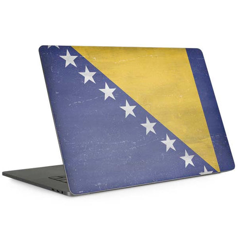 Bosnia and Herzegovina Flag Distressed Apple MacBook Pro 15-inch Skin